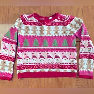 Girls Gymboree Holiday Snowman Sweater size 10